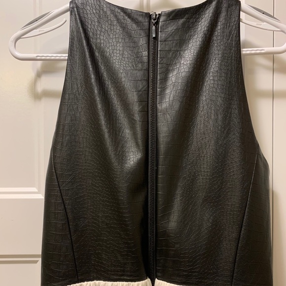 Guess Faux Leather with Flowy bottom Dresd - Picture 4 of 4